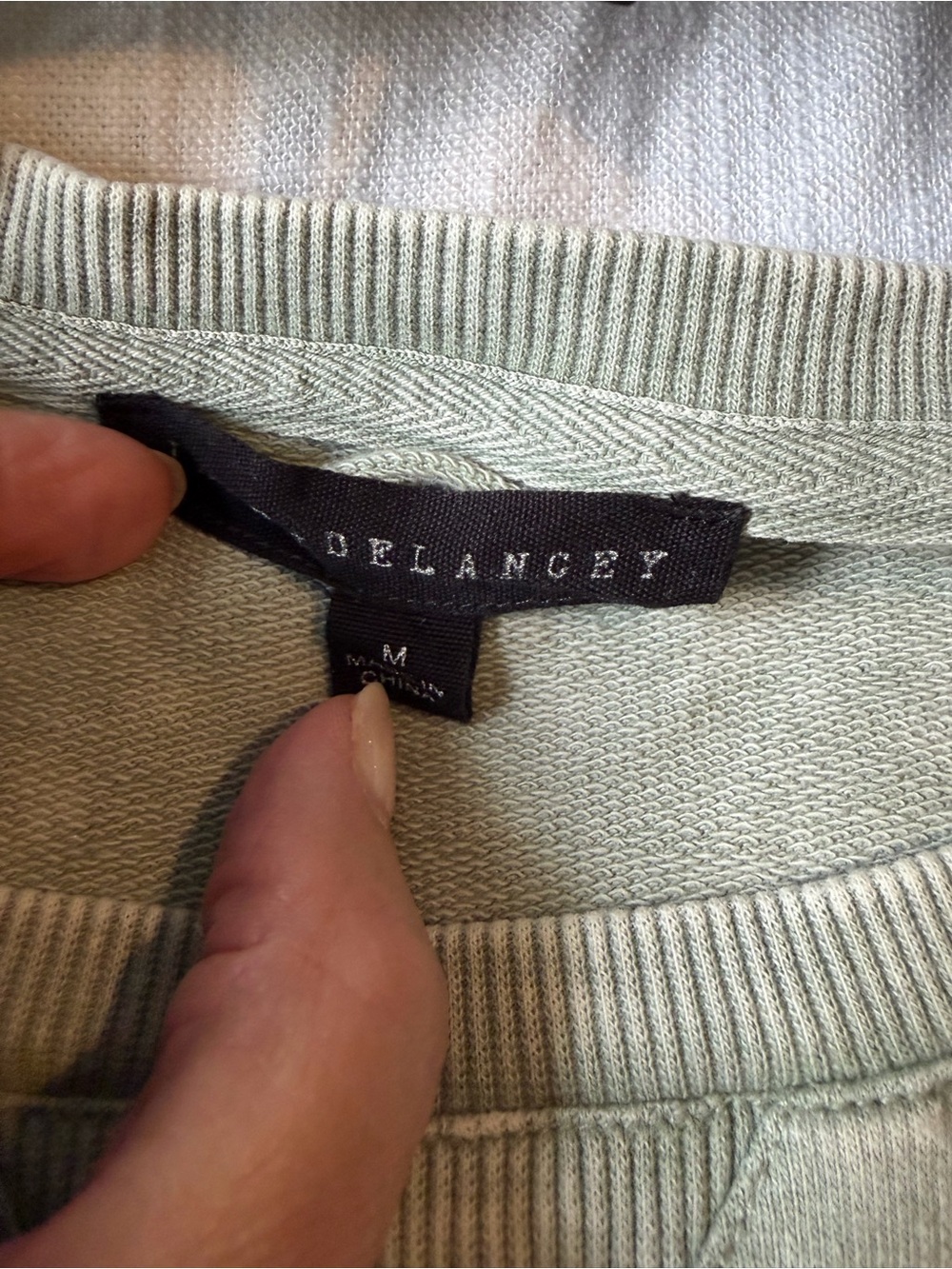 Jane and Delancey Washed Sage Short Sleeve Pullover - Picture 6 of 8